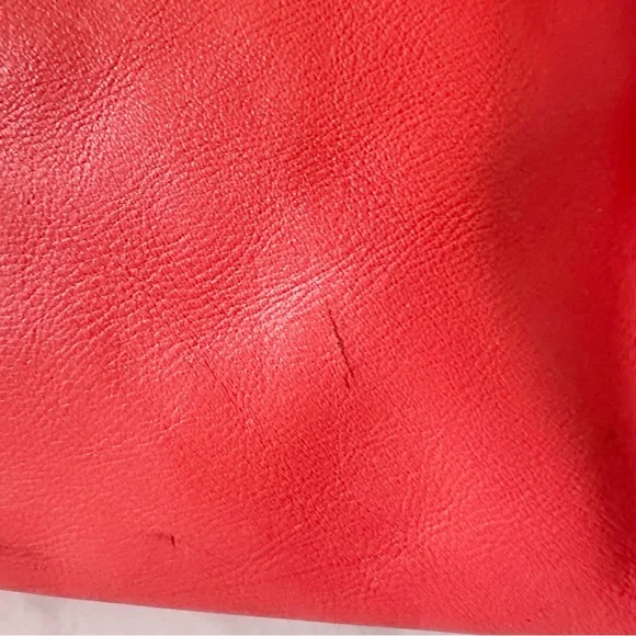 6. Coach Legacy Haley Satchel Leather Boston Bag Bright Soft Red Fringe Tassle - Picture 3 of 15